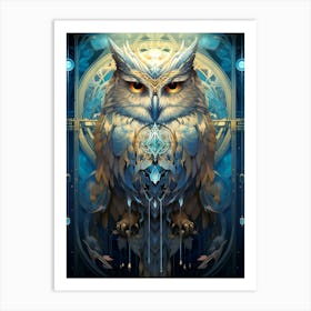 Owl Of The Night Art Print