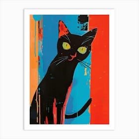 Black Cat Art Print