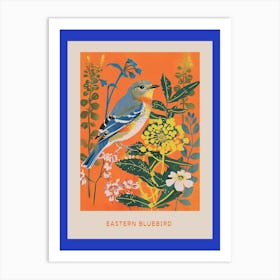 Spring Birds Poster Eastern Bluebird 1 Art Print