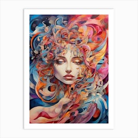 Abstract Of A Woman 11 Art Print