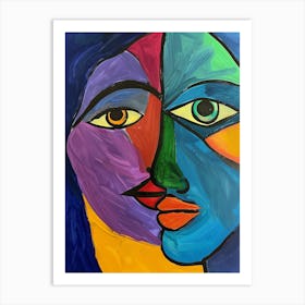 Two Faces 1 Art Print