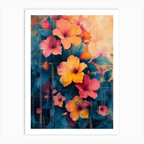 Abstract Flower Painting 2 Art Print