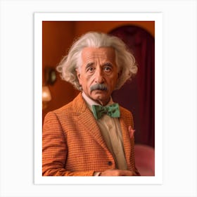 Albert Einstein Fashion Art Art Print