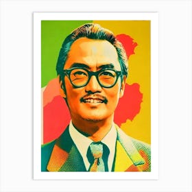 Ken Watanabe Colourful Pop Movies Art Movies Art Print