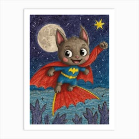 Batman Cat 5 Art Print