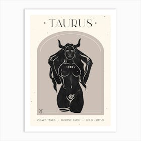 Taurus Celestial Art Print