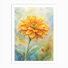 Zinnia Art Print