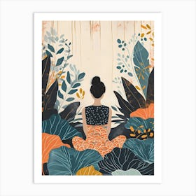 Meditating Woman Art Print