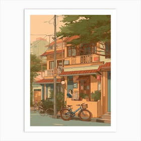 Hanoi Vietnam Illustration 3 Art Print