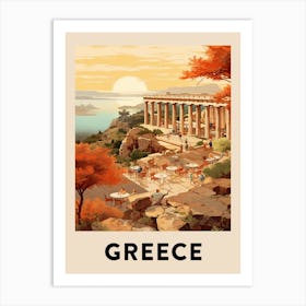 Vintage Travel Poster Greece 6 Art Print