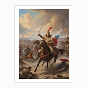 Battle Of Samarkand Art Print