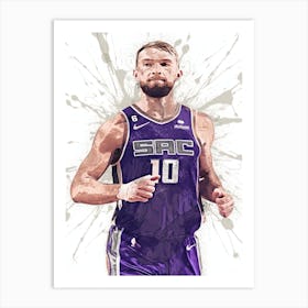 Domantas Sabonis Sacramento Kings 1 Art Print