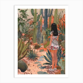 In The Garden Desert Botanical Gardens Usa 1 Art Print