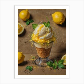 Lemon Ice Cream 7 Art Print