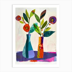 Flowers In Vases 2 Art Print