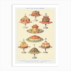 Cold Collation Dishes Art Print