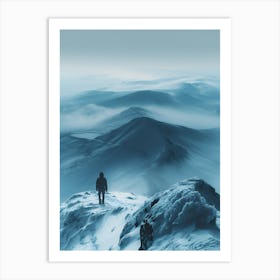 Snowy Mountain Art Print