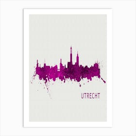 Utrecht Netherlands City Purple Art Print