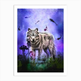 Within - Wolf Portrait Art Print