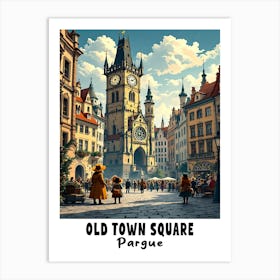 Old Town Square, Prague Art Print