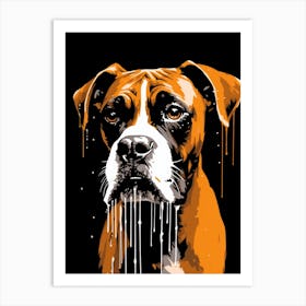 Boxer Dog Art Print