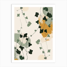 Ivy Plant Minimalist Illustration 5 Art Print