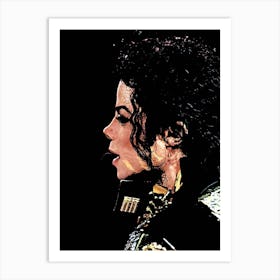 Michael Jackson king of pop music 2 Art Print