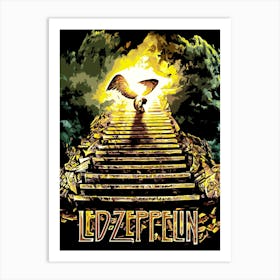 Led Zeppelin band music - Stairway To Heaven Art Print