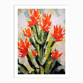 Cactus Painting Ladyfinger Cactus 2 Art Print