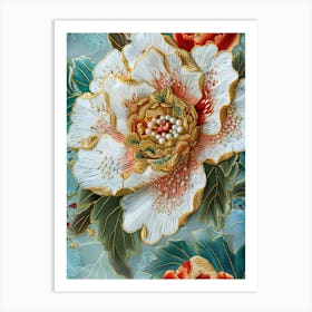 Chinese Flower 1 Art Print