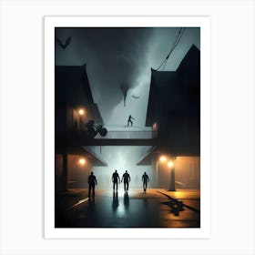 City At Night 1 Art Print