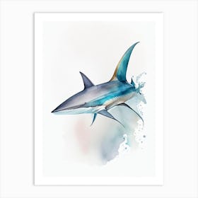 Whale Shark Watercolour Art Print