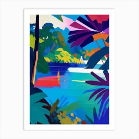 Palau Colourful Painting Tropical Destination Art Print