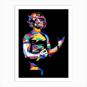 American Football Pop Art 20 Art Print