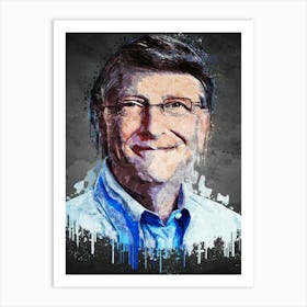 Bill Gates Art Print