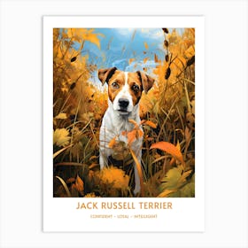 Vintage Jack Russell Terrier Portrait 2 Art Print