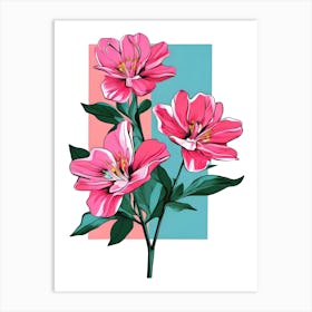 Pink Flowers 17 Art Print