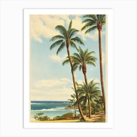 Boomerang Beach Australia Vintage Art Print