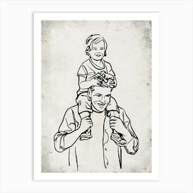 Father And Son Art Print