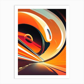 Acceleration Comic Space Space Art Print