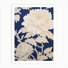 Peony Wallpaper 2 Art Print