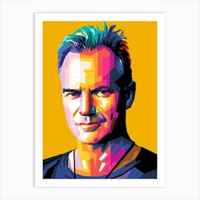 Sting in wpap art Art Print