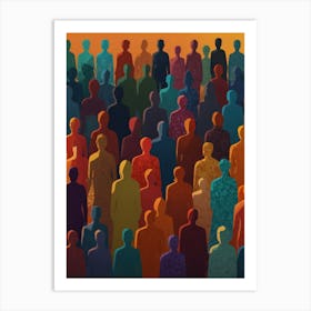 Crowd Of People 3 Art Print