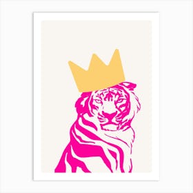 Pink Tiger Art Print