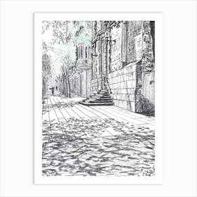 Spring in Virreina Square Art Print