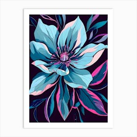 Clematis Flower Art Print