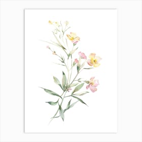 Watercolor Flowers 25 Art Print