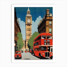 London Street Scene 3 Art Print