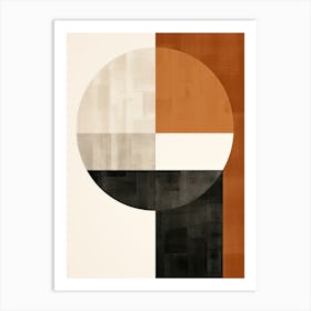 Mid Century Mirage; Geometric Whispers Art Print