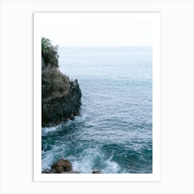 View at the Atlantic Sea, rocks, Tenerife, Canary Islands Art Print Art Print